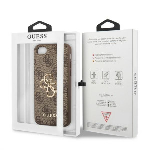 Оригинален гръб GUESS 4G Big Metal Logo GUHCI84GMGBR - iPhone 7 / 8 / SE (2nd gen) / SE (3rd gen) кафяв - Img 8