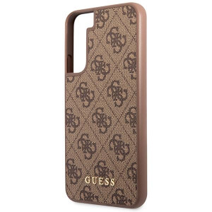 Оригинален гръб GUESS 4G Metal Gold Logo GUHCS23SG4GFBR - Samsung Galaxy S23 кафяв - Img 6