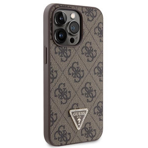 Оригинален гръб GUESS 4G Metal Logo с презрамка GUHCP13LP4TDSCPW - iPhone 13 Pro кафяв - Img 4