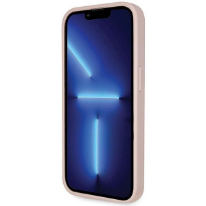 Оригинален гръб GUESS 4G Metal Logo с презрамка GUHCP15LP4TDSCPP - iPhone 15 Pro розов - Img 5