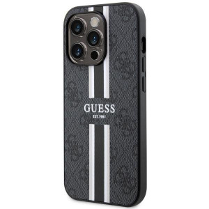 Оригинален гръб GUESS 4G Printed Stripe MagSafe GUHMP14XP4RPSK - iPhone 14 Pro Max черен - Img 2