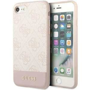 Оригинален гръб GUESS 4G Stripe GUHCI8G4GLPI - iPhone 7 / 8 / SE (2nd gen) / SE (3rd gen) розов - Img 1