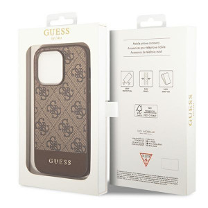 Оригинален гръб GUESS 4G Stripe GUHCP14XG4GLBR - iPhone 14 Pro Max кафяв - Img 8