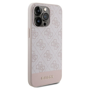 Оригинален гръб GUESS 4G Stripe - iPhone 14 Pro розов - Img 4