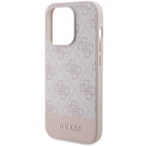 Оригинален гръб GUESS 4G Stripe - iPhone 15 Pro розов - Img 6