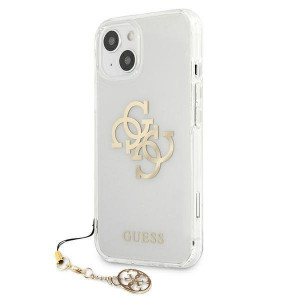 Оригинален гръб GUESS Charms GUHCP13SKS4GGO - iPhone 13 mini прозрачен / златист - Img 2