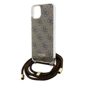 Оригинален гръб GUESS Crossbody Cord 4G Print - iPhone 13 / 14 / 15 кафяв - Img 5