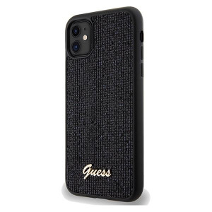 Оригинален гръб GUESS Disco Metal Script - iPhone 11 черен - Img 2