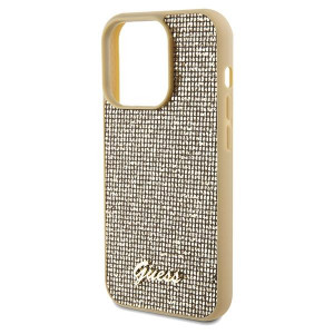 Оригинален гръб GUESS Disco Metal Script - iPhone 14 Pro златист - Img 6