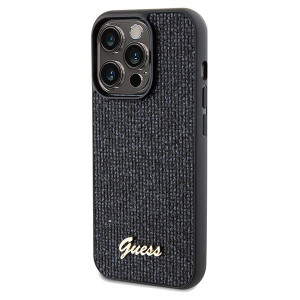 Оригинален гръб GUESS Disco Metal Script - iPhone 14 Pro черен - Img 2