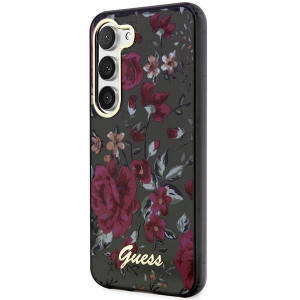 Оригинален гръб GUESS Flower GUHCS23MHCFWSA - Samsung Galaxy S23+ каки - Img 2