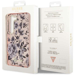 Оригинален гръб GUESS Flower GUHCS23MHCFWSP - Samsung Galaxy S23+ розов - Img 8