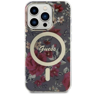 Оригинален гръб GUESS Flower MagSafe GUHMP14LHCFWSA - iPhone 14 Pro зелен - Img 3