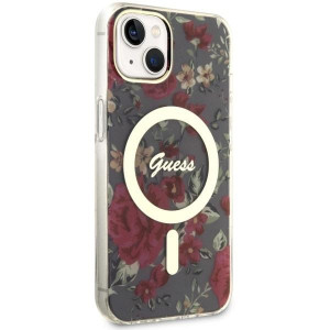 Оригинален гръб GUESS Flower MagSafe GUHMP14MHCFWSA - iPhone 14 Plus зелен - Img 4