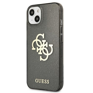 Оригинален гръб GUESS Glitter 4G Big Logo GUHCP13SPCUGL4GBK - iPhone 13 mini черен - Img 2
