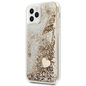Оригинален гръб GUESS Glitter Charms GUOHCN58GLHFLGO - iPhone 11 Pro златист - Img 2