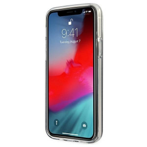 Оригинален гръб GUESS Glitter Gradient GUHCP12MPCUGLSBL - iPhone 12 / 12 Pro син - Img 5