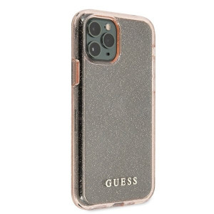 Оригинален гръб GUESS Glitter GUHCN58PCGLPI - iPhone 11 Pro розов - Img 6