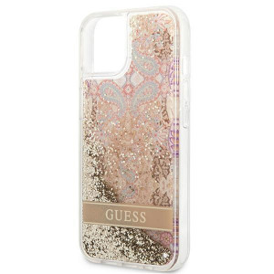 Оригинален гръб GUESS GUHCP13SLFLSD - iPhone 13 mini златист - Img 6