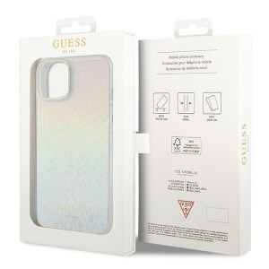 Оригинален гръб GUESS IML Faceted Mirror Disco Iridescent - iPhone 15 многоцветен - Img 8