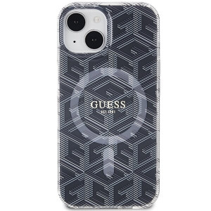 Оригинален гръб GUESS IML GCube MagSafe - iPhone 15 Plus / 14 Plus черен - Img 3
