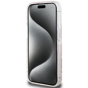 Оригинален гръб GUESS IML GCube MagSafe - iPhone 15 Pro розов - Img 5