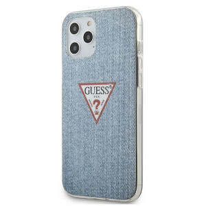 Оригинален гръб GUESS Jeans GUE000849 GUHCP12LPCUJULLB - iPhone 12 Pro Max син