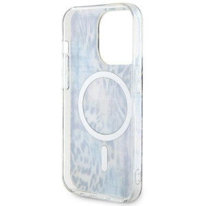 Оригинален гръб GUESS Leopard MagSafe GUHMP14LHLEOPWB - iPhone 14 Pro син - Img 7