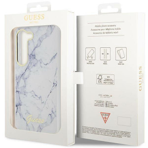Оригинален гръб GUESS Marble GUHCS23SPCUMAH - Samsung Galaxy S23 бял - Img 8