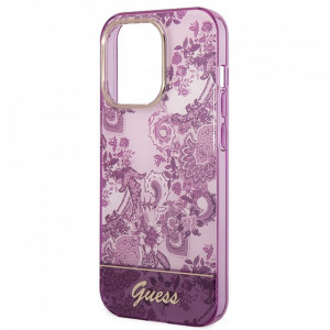 Оригинален гръб GUESS Porcelain GUHCP14LHGPLHF - iPhone 14 Pro циклама - Img 4