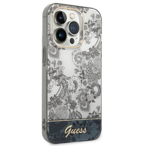 Оригинален гръб GUESS Porcelain GUHCP14XHGPLHG - iPhone 14 Pro Max сив - Img 4