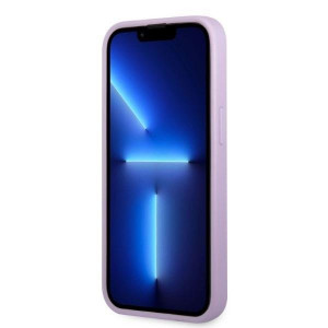 Оригинален гръб GUESS Saffiano 4G Small Metal Logo GUHCP13LPS4MU - iPhone 13 Pro лилав - Img 5