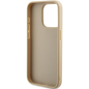 Оригинален гръб GUESS Saffiano Iridescent Script - iPhone 15 Pro златист - Img 7