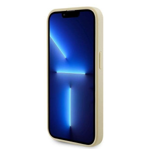 Оригинален гръб GUESS Saffiano MagSafe GUHMP15XPSAHMCB - iPhone 15 Pro Max златист - Img 5