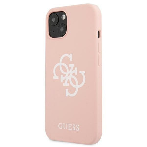 Оригинален гръб GUESS Silicone 4G Logo GUHCP13SLS4GWPI - iPhone 13 mini розов - Img 2