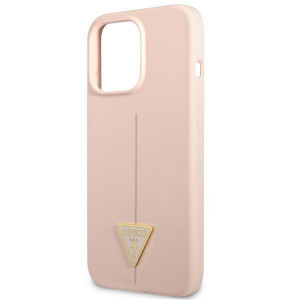 Оригинален гръб GUESS Silicone Triangle GUHCP13XSLTGP - iPhone 13 Pro Max розов - Img 6