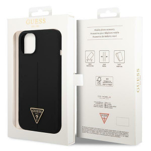 Оригинален гръб GUESS Silicone Triangle GUHCP14MSLTGK - iPhone 14 Plus черен - Img 8