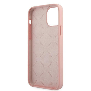 Оригинален гръб GUESS Silicone Vintage Script GUHCP12LLSVSPI - iPhone 12 Pro Max розов - Img 7