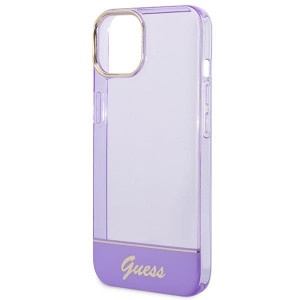 Оригинален гръб GUESS Translucent GUHCP14MHGCOU - iPhone 14 Plus лилав - Img 6
