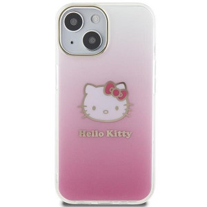 Оригинален гръб Hello Kitty IML Gradient Electrop Kitty Head - iPhone 15 розов - Img 3