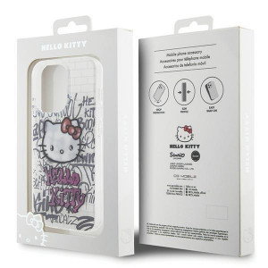 Оригинален гръб Hello Kitty IML Kitty - Bricks Graffiti - iPhone 15 Pro бял - Img 8