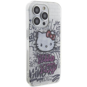 Оригинален гръб Hello Kitty IML Kitty On Bricks Graffiti - iPhone 13 Pro Max бял - Img 4