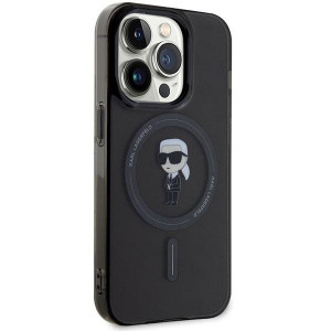 Оригинален гръб KARL LAGERFELD IML Ikonik MagSafe - iPhone 15 Pro черен - Img 4