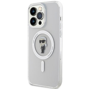 Оригинален гръб KARL LAGERFELD IML Ikonik MagSafe - iPhone 15 Pro Max прозрачен - Img 2