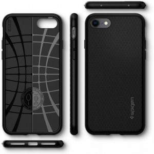 Оригинален гръб SPIGEN Liquid Air - iPhone 7 / 8 / SE (2nd gen) / SE (3rd gen) черен - Img 10