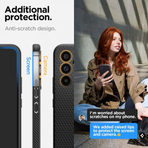 Оригинален гръб SPIGEN Liquid Air - Samsung Galaxy A54 5G черен мат - Img 14