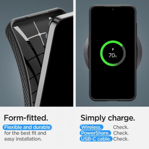 Оригинален гръб SPIGEN Liquid Air - Samsung Galaxy S24+ черен мат - Img 16