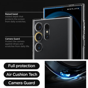 Оригинален гръб SPIGEN Liquid Crystal - Samsung Galaxy S24 Ultra прозрачен - Img 6