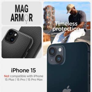 Оригинален гръб SPIGEN Mag Armor MagSafe - iPhone 15 черен мат - Img 14