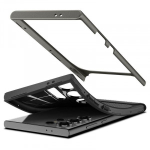 Оригинален гръб SPIGEN Neo Hybrid - Samsung Galaxy S24 Ultra металносив - Img 1